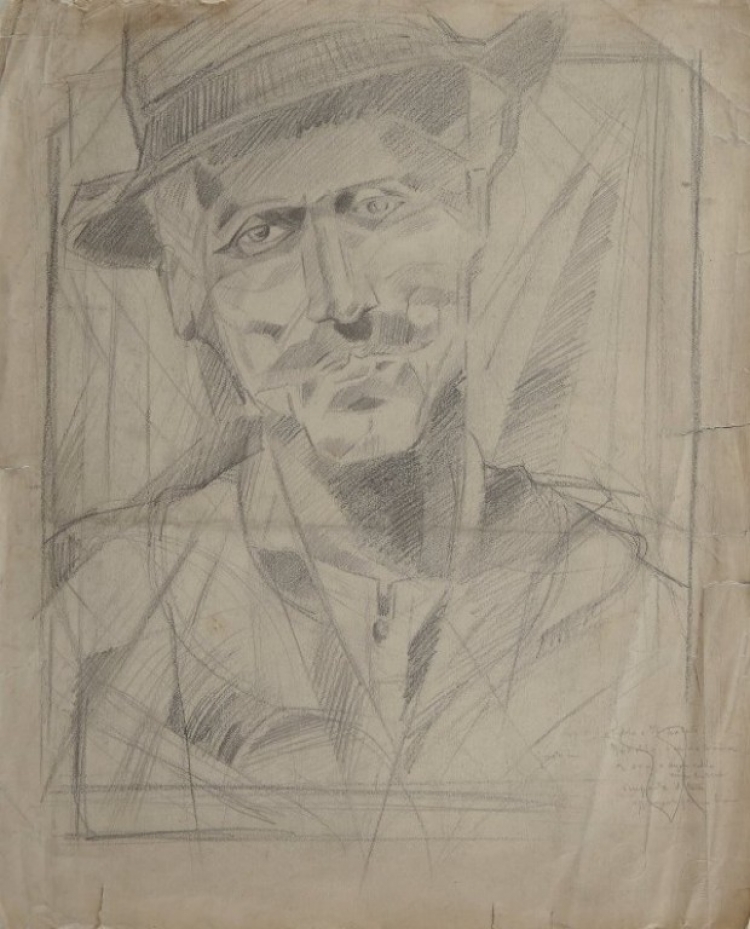 Studio di volto di pescatore: Carlo Erba