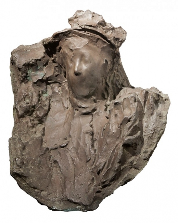 Femme à la voilette [Impression de boulevard; Dama dalla veletta]: Medardo Rosso