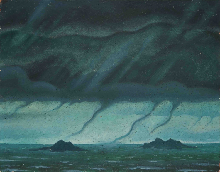 Paesaggio marino in tempesta: Thayaht (Ernesto Michahelles)